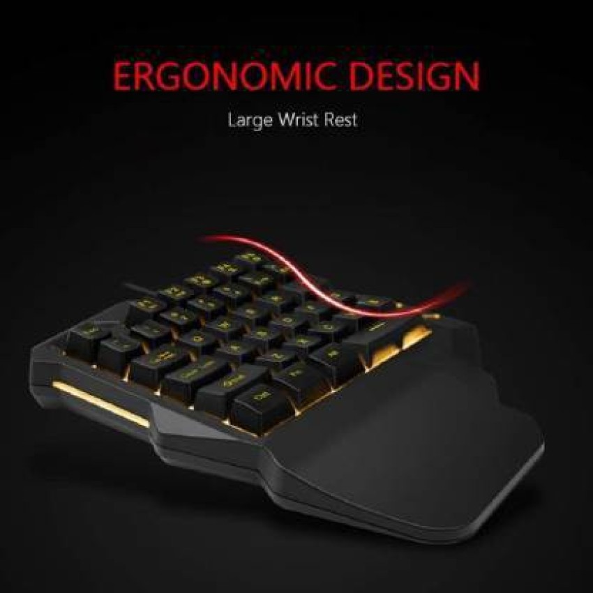 Gaming Keyboard,Gaming keypad,One-Hand Gaming Keyboard,Small