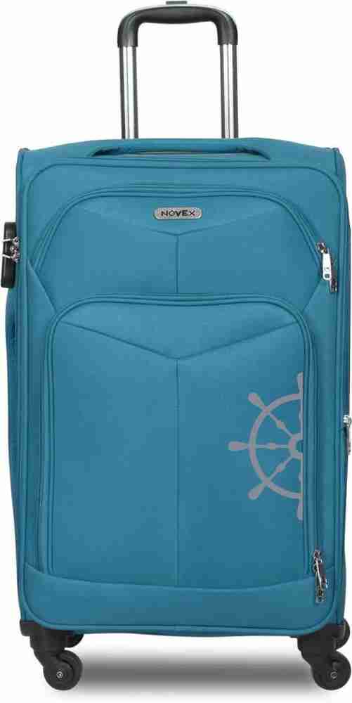 NOVEX Canyon Soft Sided Luggage Set of 3 Trolley Bags Turquoise 20