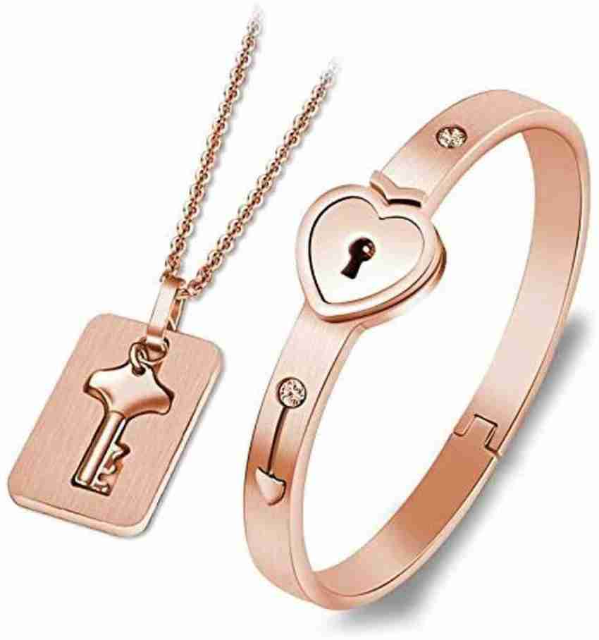 Shopping Dust Stainless Steel Platinum Bracelet Price in India