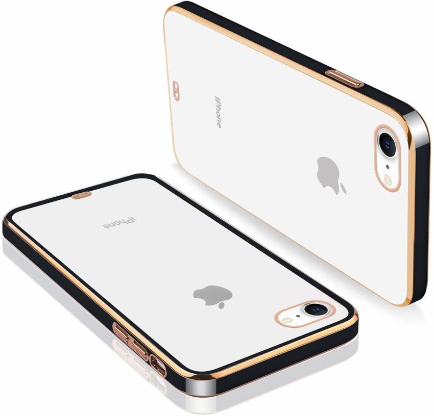beddengoed gelijktijdig Dageraad DeepzHub Back Cover for iPhone SE 2020 | Luxury Clear Square Gold Plating  Transparent Case Cover | - DeepzHub : Flipkart.com