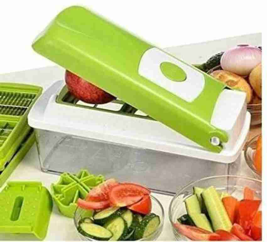 Nicer Dicer Plus 12-in-1 Vegetables Cutter, Fruit Slicer, Vegetables  Peeler, All-in-One Vegetables & Fruits Slicer, Peeler & Grater