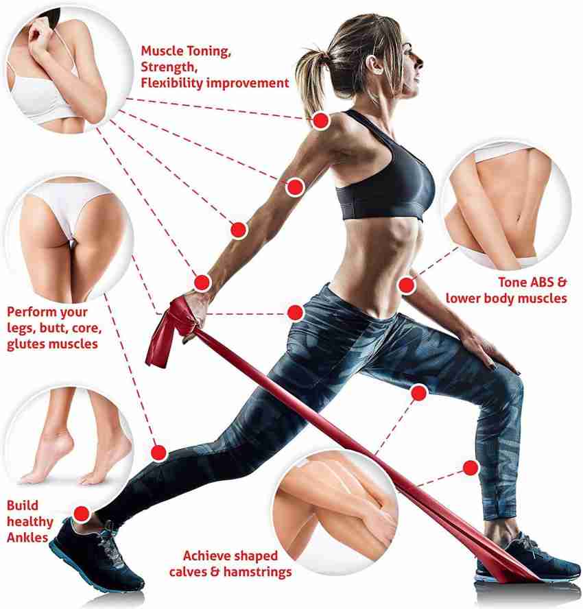 Latex Resistance Band for Strength Training, Stretching, Physical