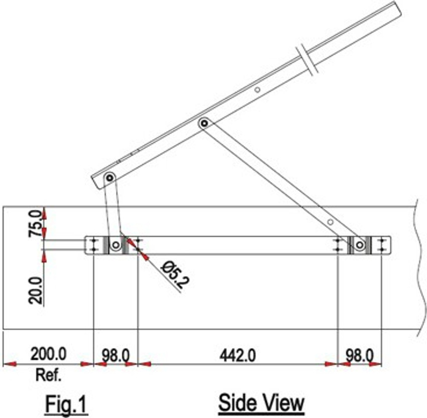 EBCO 120 KG BED HYDRAULIC Gas lift Hydraulic Price in India Buy