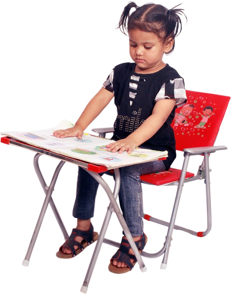 Foldable desk and online chair set