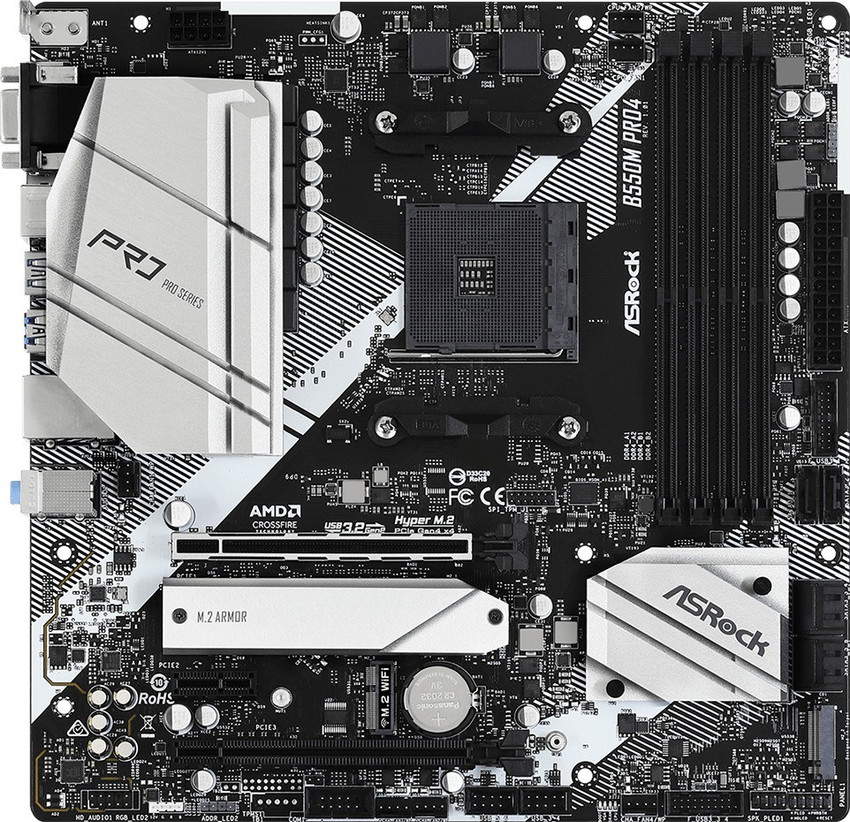ASRock B550M Pro4 Supports 3rd Gen AMD AM4 Ryzen/Future AMD Ryzen  Processors Motherboard - ASRock : Flipkart.com