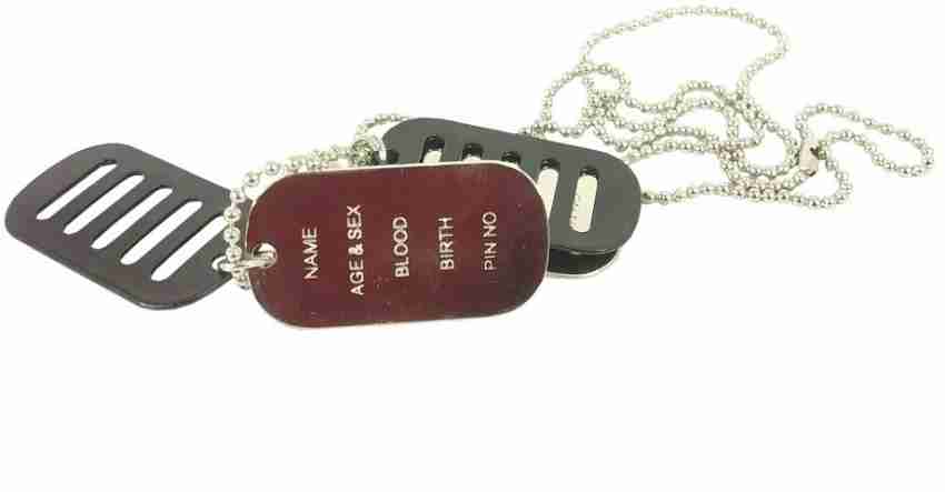 Monogram Locket Necklace Dog Tag – Luxuria & Co.