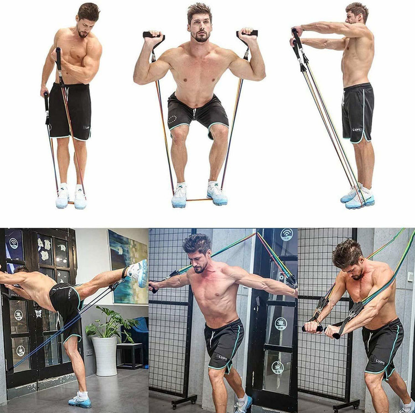 SEVENSPACE Gym Power Resistance Band Set for Workout Resistance