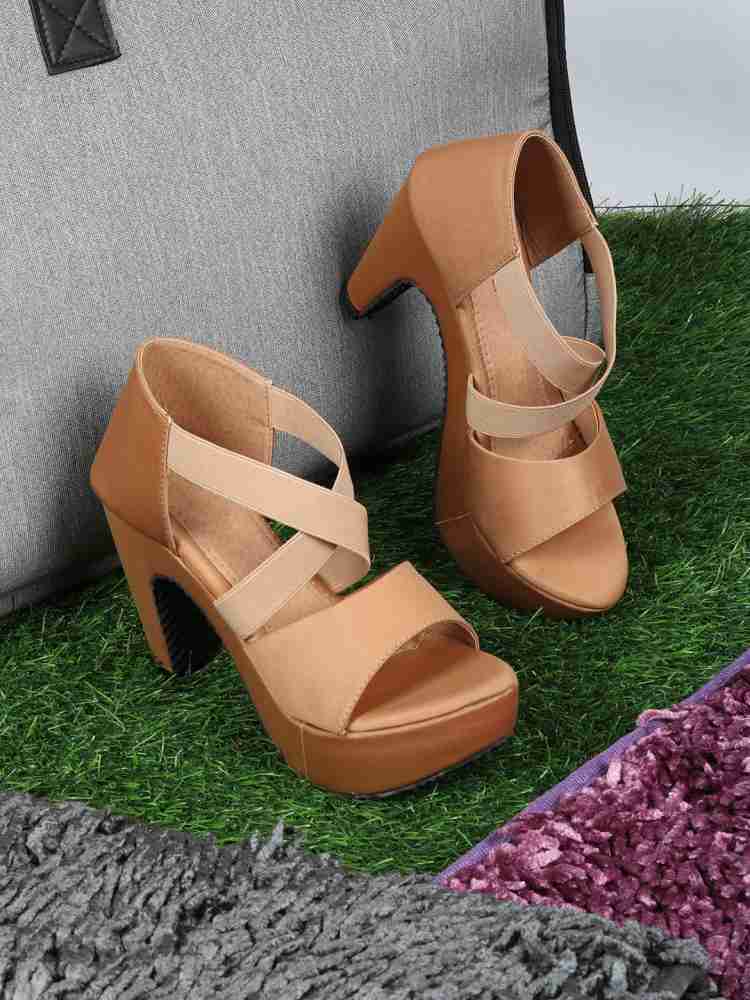 Alishtezia Women Beige Heels Buy Alishtezia Women Beige Heels