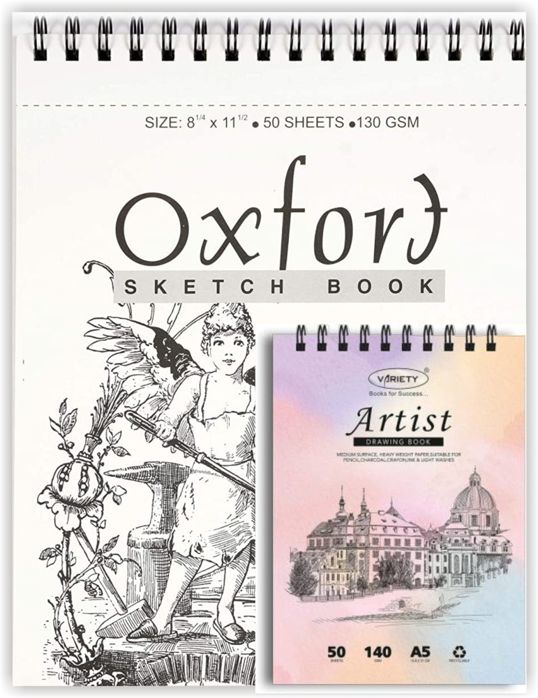 Anupam Oxford Sketch Pad Book A2 25 Sheets 140 GSM  Starbox