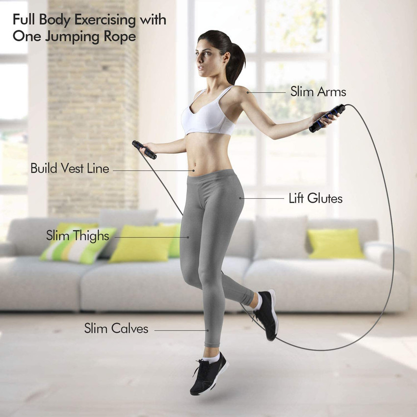 HealthHike Tangle Free Skipping Rope Jumping Rope with Adjustable