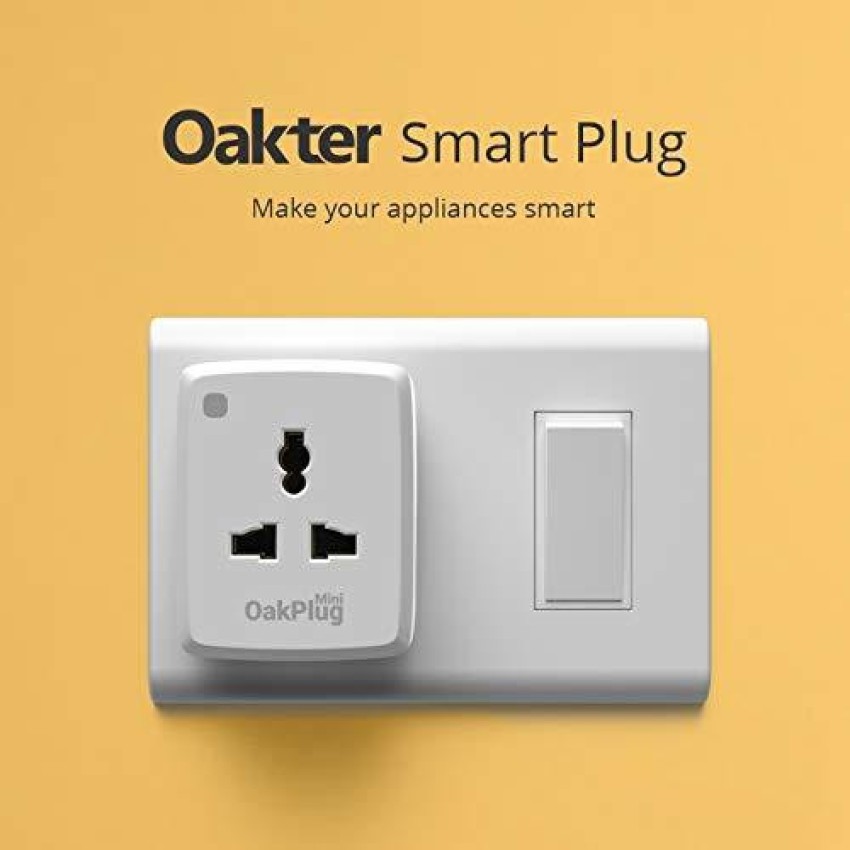 Buy Oakter Oak Plug Mini Wi-Fi Smart Plug, White 6 Amp Online at