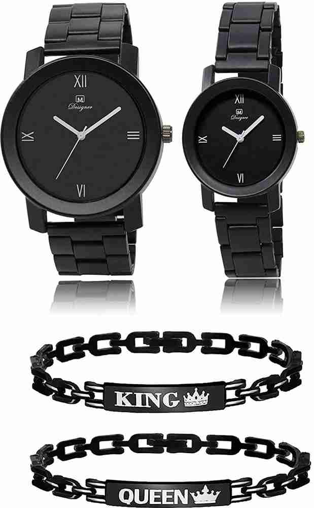 Styllent Analog Watch For Men Women Buy Styllent Analog Watch For Men Women Stylish Full Black color Metal Chain Belt watch for Men and Boys With Professional