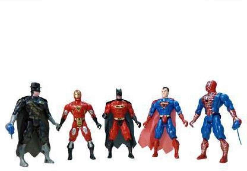 14 pièces Super Hero Marvel Avengers Batman Spiderman Figurines 16cm