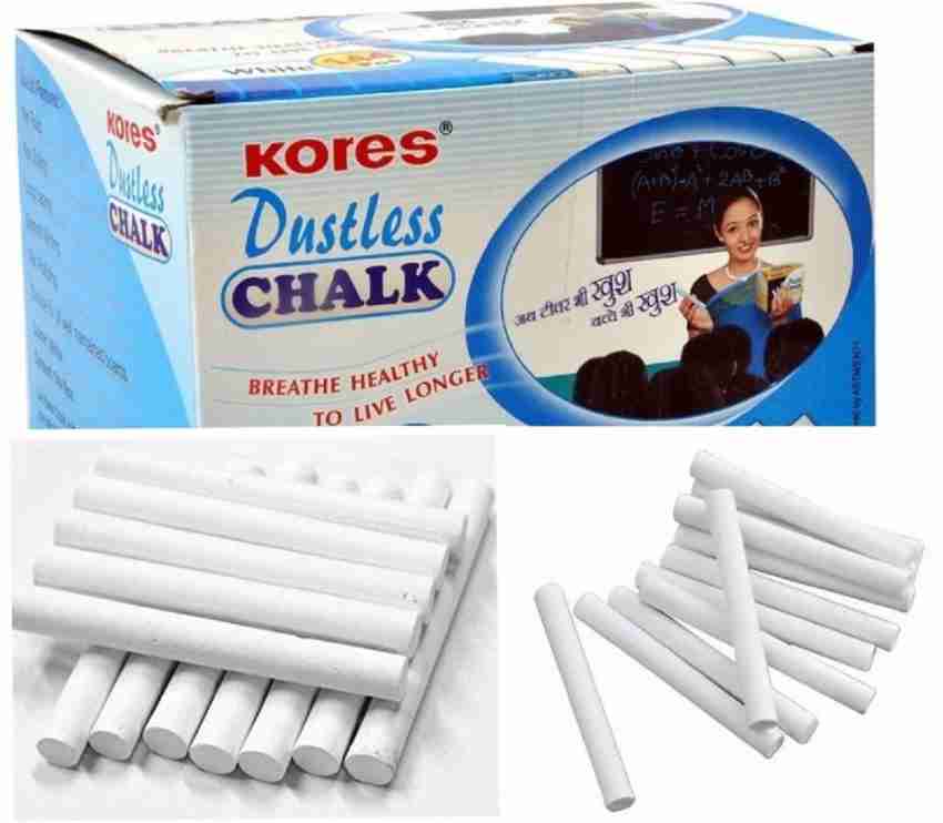 Kores White Dustless Chalk, Size: 78 (length) at best price in New Delhi