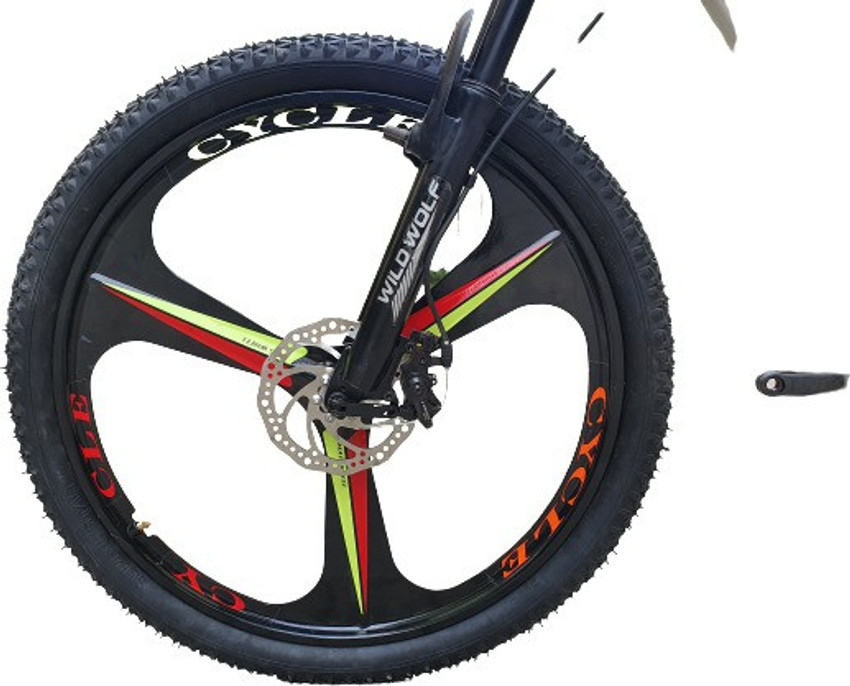 Wild Wolf JGUAR SPORT 21 SPEED WHITE RED 26 T Mountain Cycle