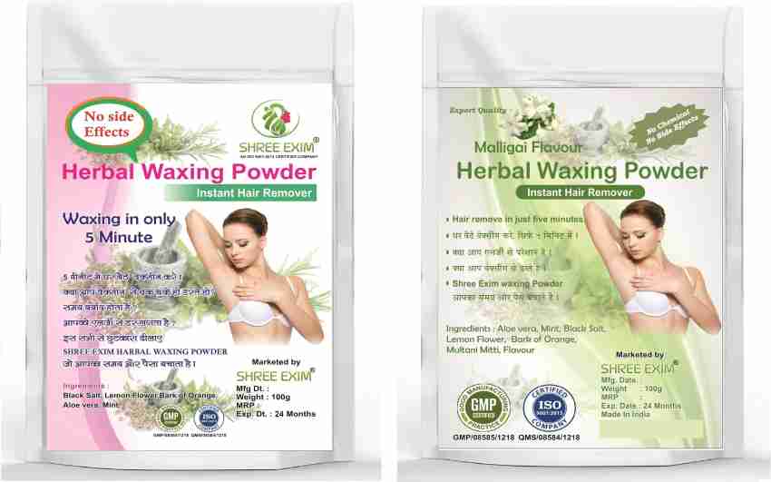 SHREE EXIM Herbal Hair Removal Malligai Wax Powder Instant Natural