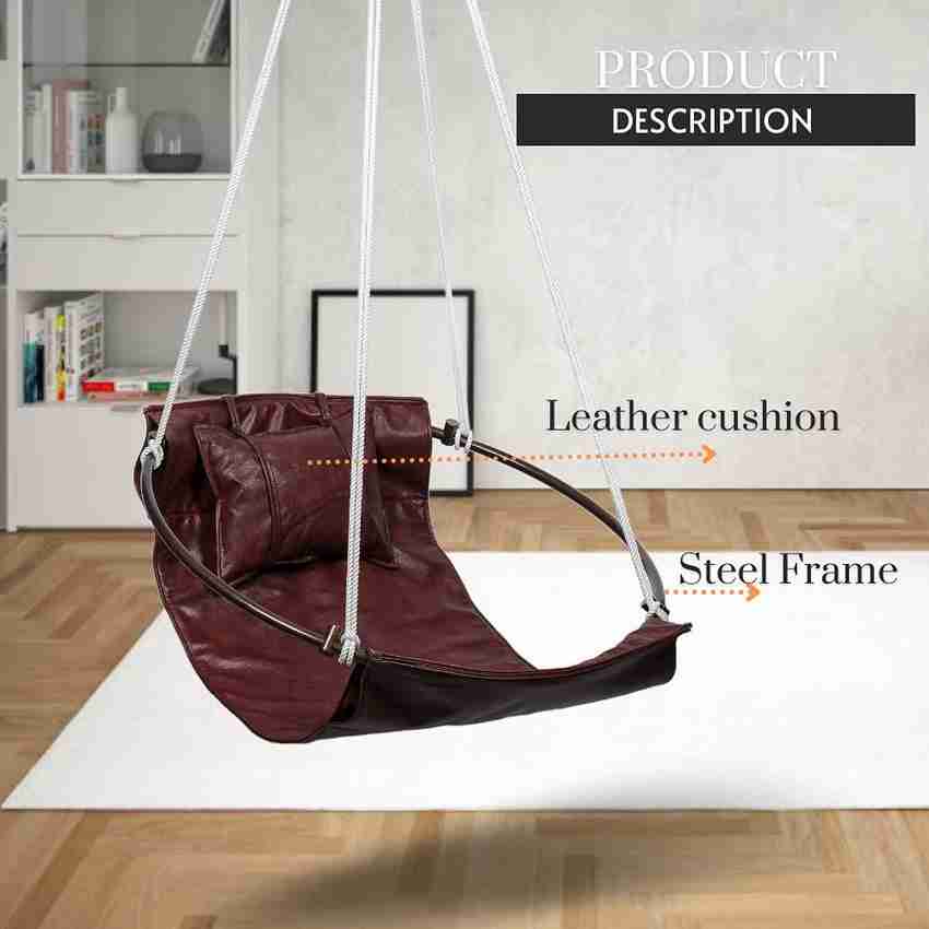 Leather hammock deals chair