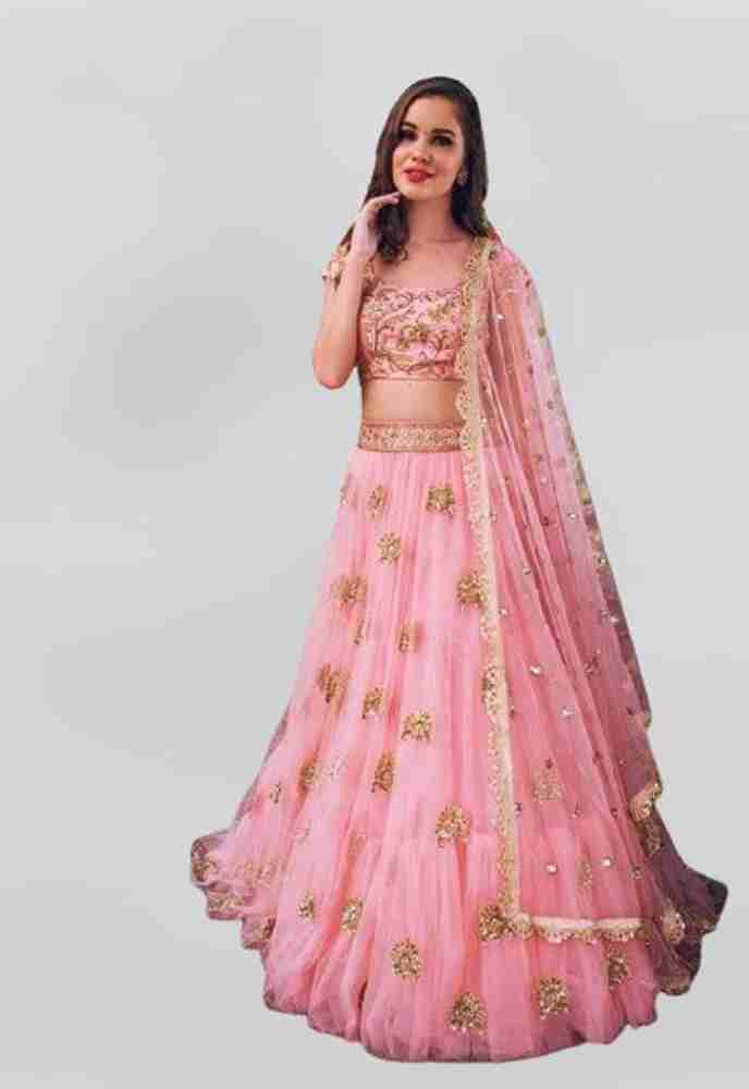 Pink lehenga choli flipkart sales
