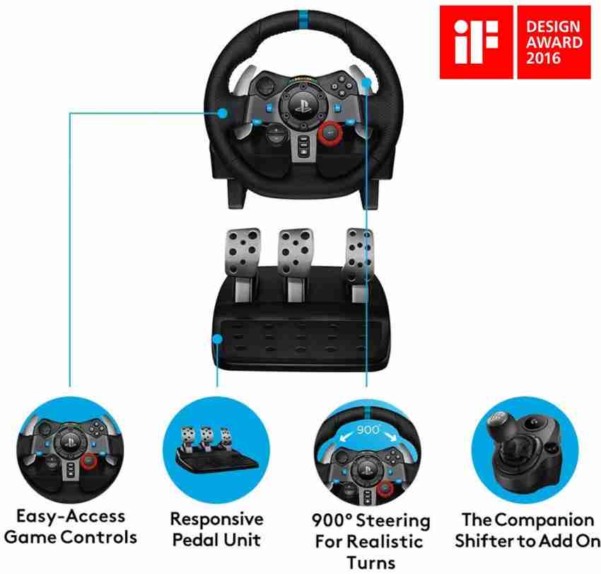 Logitech G29 Driving Force - wheel and pedals set - wired - 941-000110 -  Gaming Consoles & Controllers 