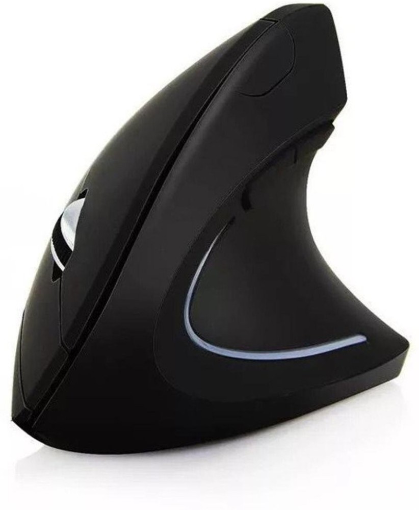 INVERSE Mouse Wireless Mouse 2.4GHz Game Ergonomic Design Vertical Mouse  1600DPI USB Mice (Black) Wireless Optical Mouse - INVERSE 