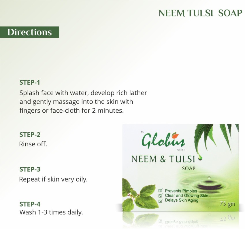 Globus NEEM TULSI SOAP Price in India Buy Globus NEEM TULSI