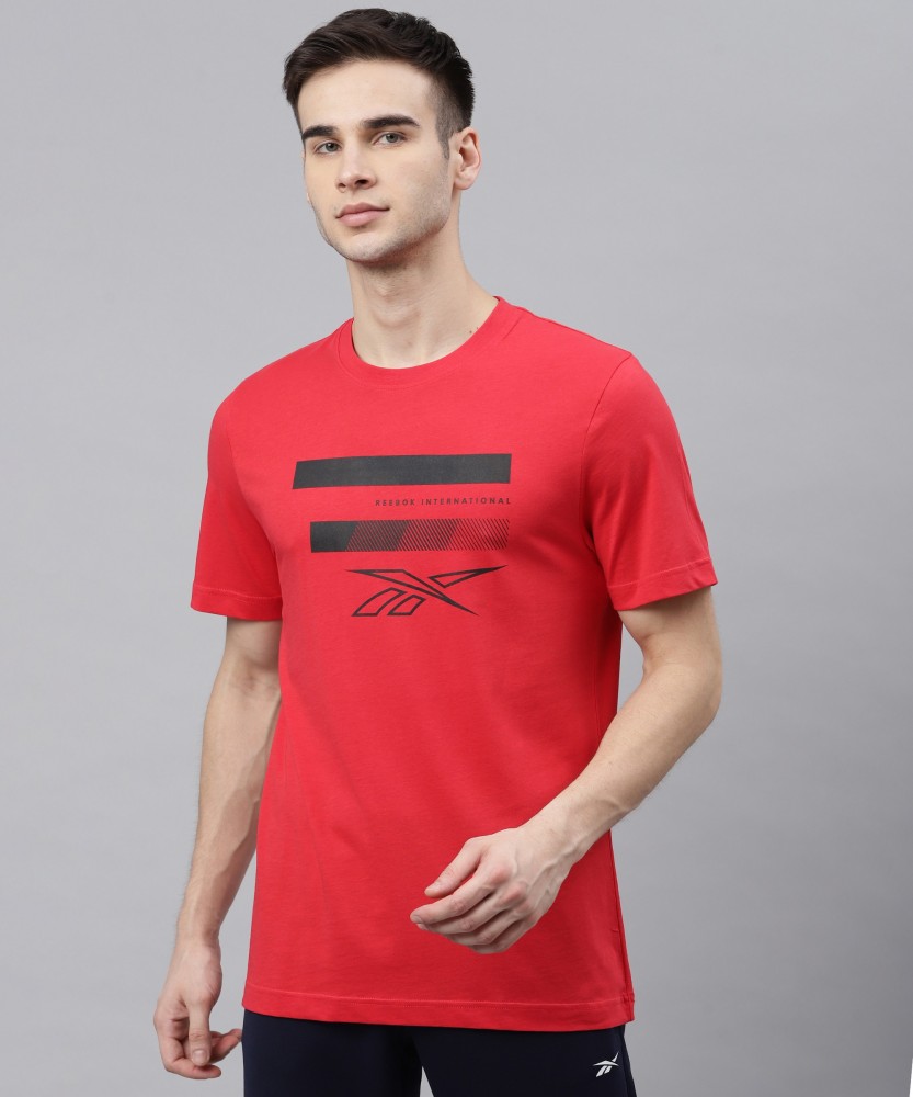 Reebok Men's Top - Red - M