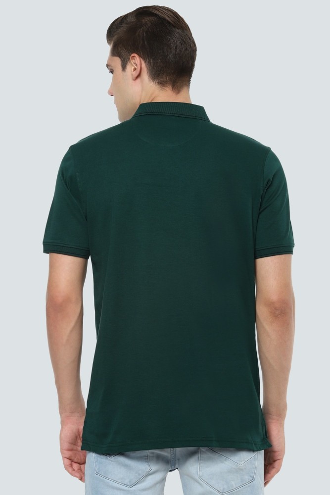 Buy Louis Philippe Men Olive Green Solid Polo Collar T Shirt - Tshirts for  Men 10159731