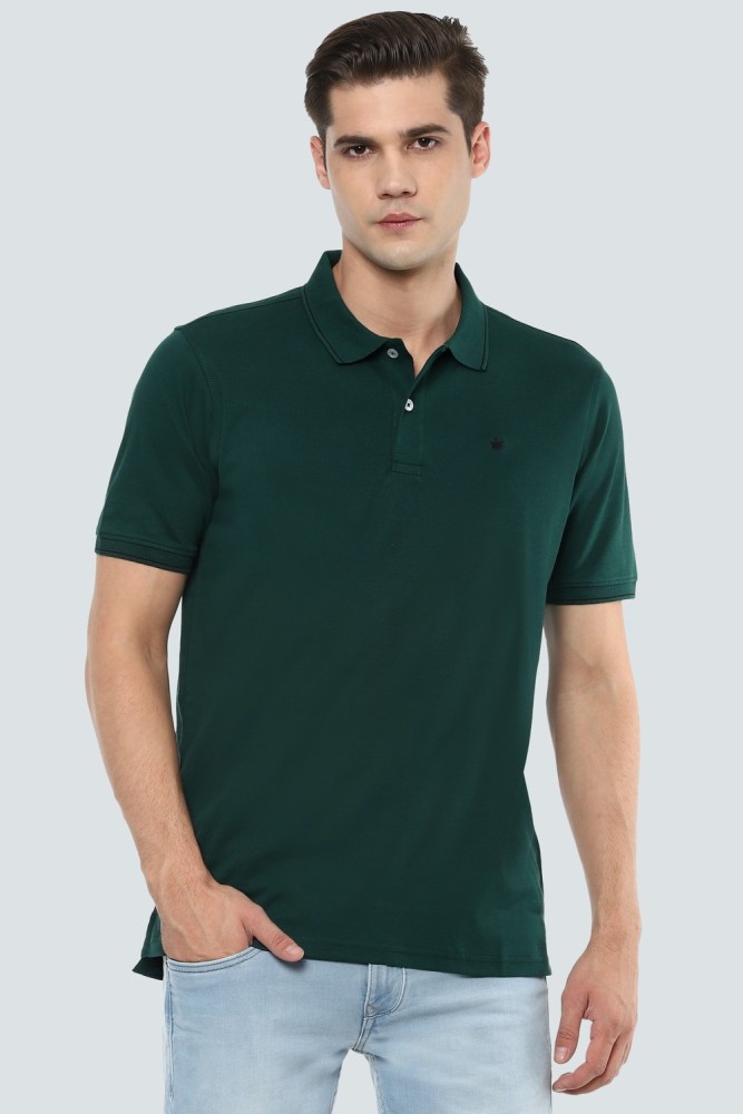 LOUIS PHILIPPE Solid Men Polo Neck Green T-Shirt - Buy LOUIS PHILIPPE Solid  Men Polo Neck Green T-Shirt Online at Best Prices in India