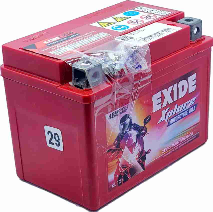 EXIDE XLTZ4 ZERO MAINTENANCE BATTERY 4 Ah Battery for Bike Price