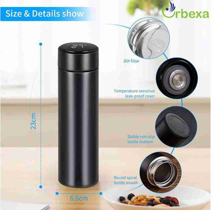 Acquista Bottiglia thermos di alto valore in acciaio inossidabile da 480 ml  con display della temperatura intelligente Display del sensore di  temperatura Tazza thermos