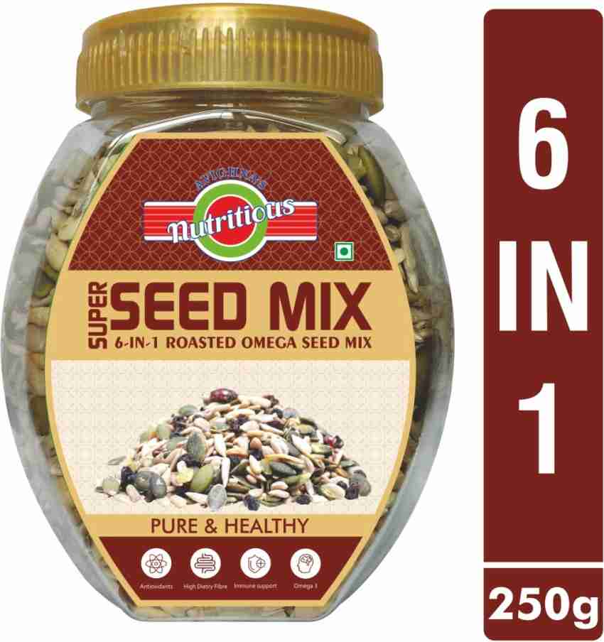 avighna s nutritious SUPER SEEDS MIX 6 IN 1 OMEGA SEEDS