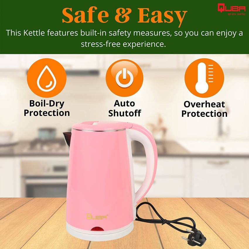 Prestige PKPC 1.5 Ltr Electric Kettle 1500-Watt (Pink)- Free Shipping