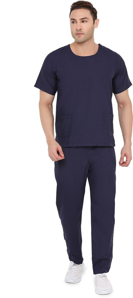 Round neck scrubs on sale