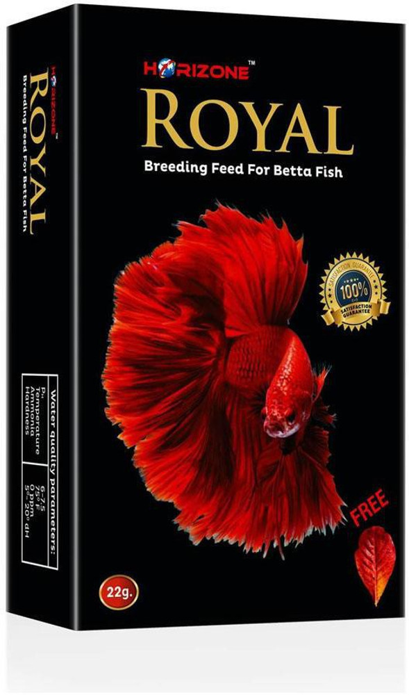 ROYAL Horizon Royal Breeding Feed for Betta Fish 0.022 kg Dry New Born Adult Young Fish Food Price in India Buy ROYAL Horizon Royal Breeding Feed for Betta Fish 0.022 kg