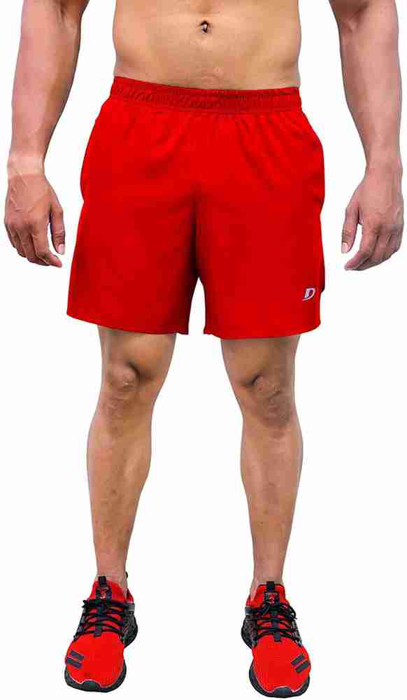 Red on sale sports shorts