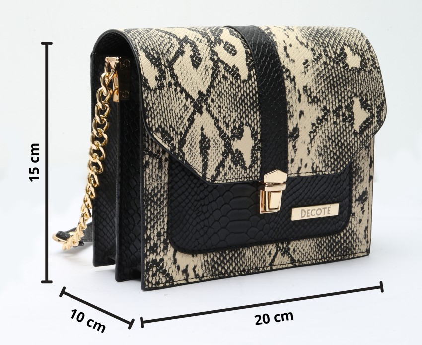 Black snake best sale print bag