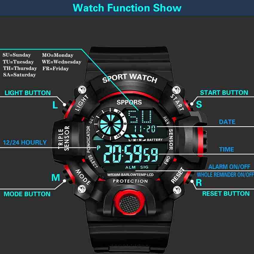 just like 822 digital Kids Watch KIDS SPORTS WATCH Digital Watch