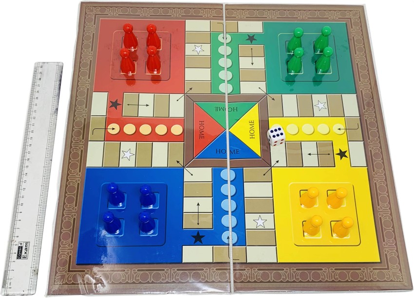  20 Inches Ludo Board Game,2-6 Players Ludo Game for Adults,Ludo  & Parcheesi Board Games Suitable for Family Gathering & Party Night (Ludo  Instruction Included) : Toys & Games