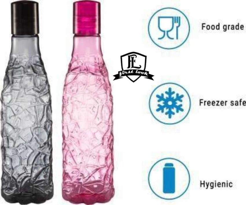 Initial Water Bottle - Pink, L