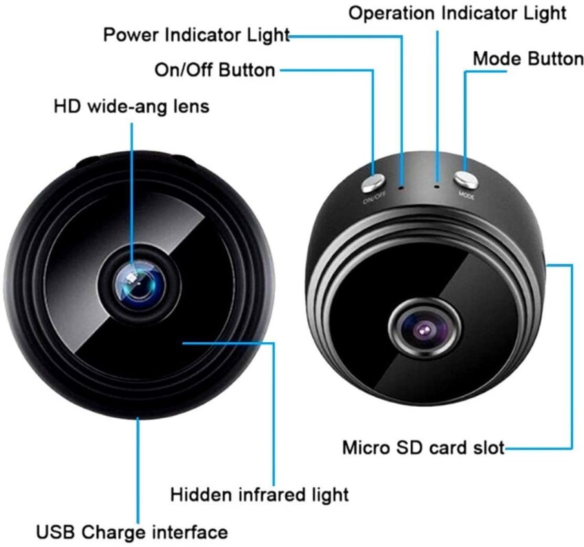 Mini caméra HD 1080P d' Action Camera capteur de vision nocturne Caméscope  Motion DVR