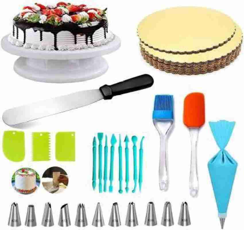 5PCS/set Stainless Steel Cake Spatula Set - Buttercream Fondant