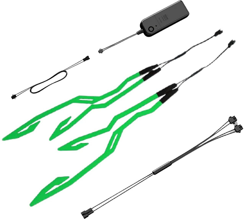 acube mart Motorcycle Bike Helmet Led Light Strip Kit Bar 3 Modes
