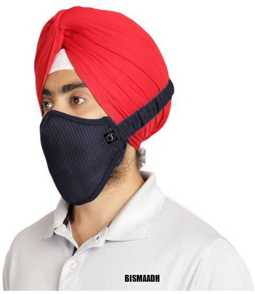 Bismaadh BISMAADH Turban Friendly Elastic Face Mask Specially For