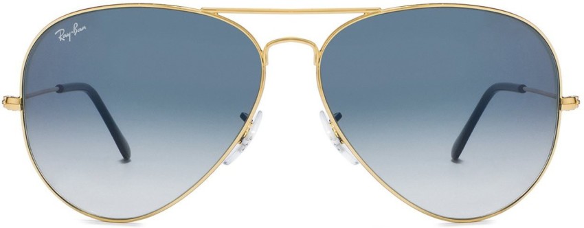 Ray ban aviator blue hot sale sunglasses