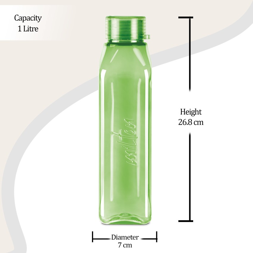 Milton Helix 1000 Pet Water Bottle, 1 Piece, 1 Litre, Green