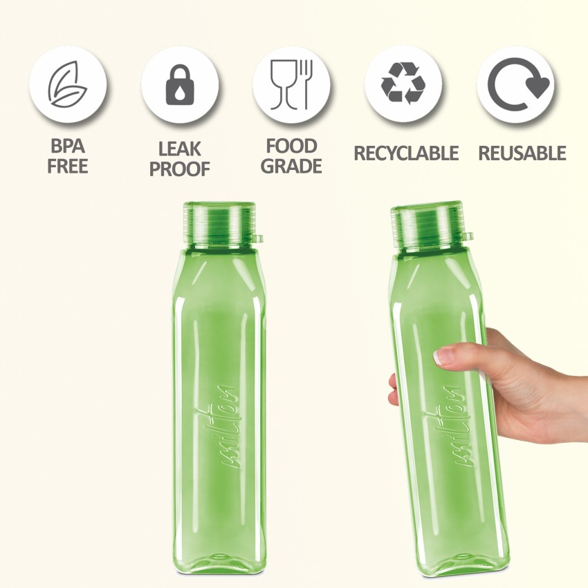 Milton Helix 1000 Pet Water Bottle, 1 Piece, 1 Litre, Green