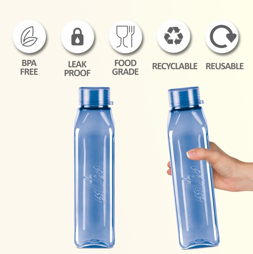 Buy Milton Helix Plastic PET Water Bottle- Blue- 1 Litre online at best  price