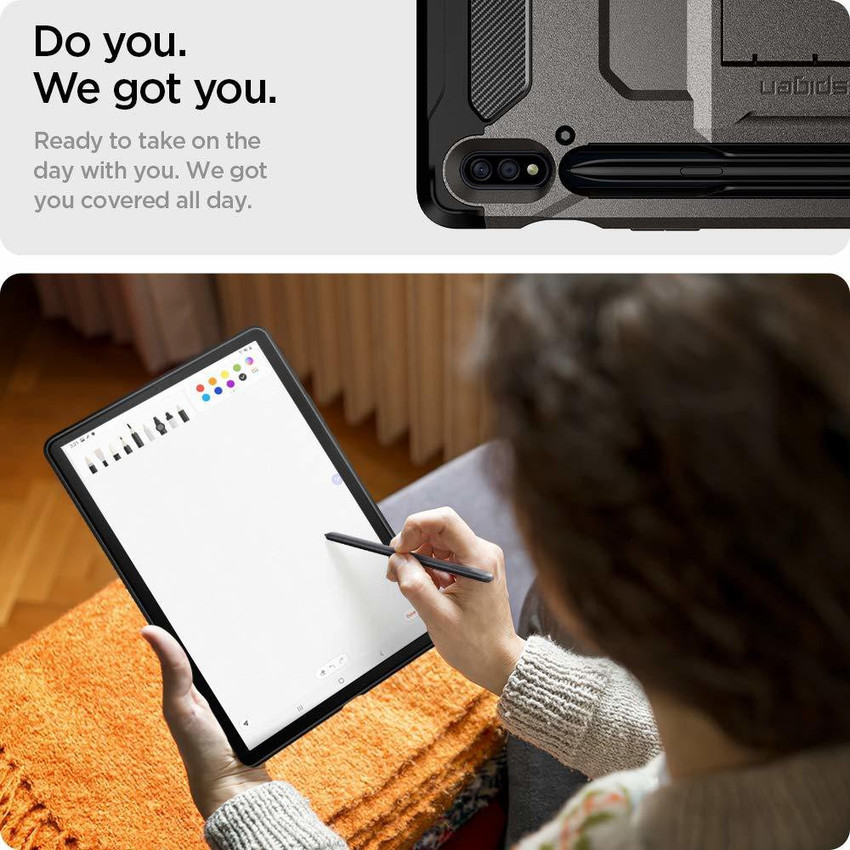 Spigen Tough Armor Pro Back Cover for Samsung Galaxy Tab S7 Spigen Flipkart
