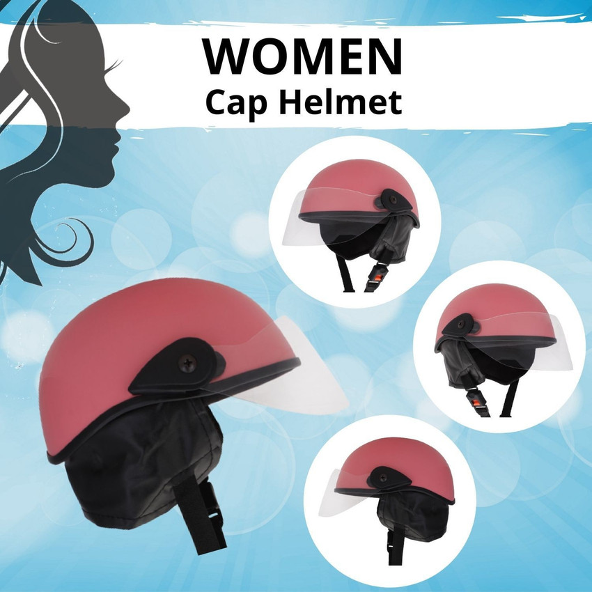 Western Era Half Helmet Clear Visor for Scooty Safety Comfort