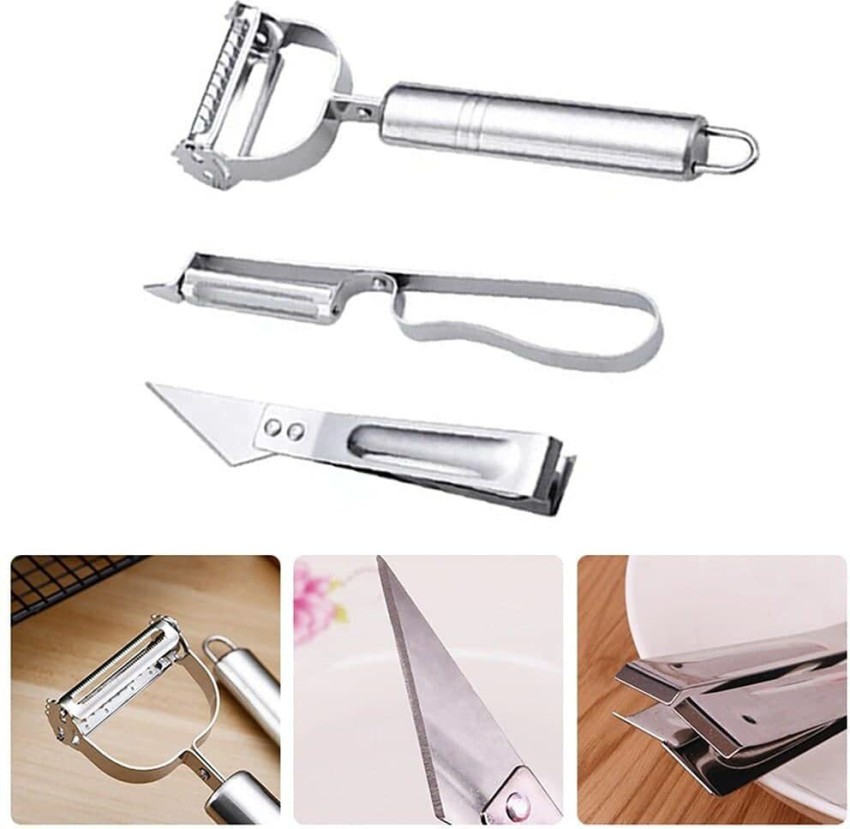 Vegetable Peeler for Kitchen,Good Grip and Durable Y and I Shaped Stainless  Steel Peelers (2PCS) 